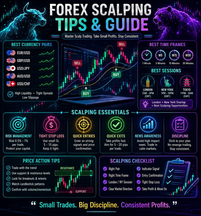 Forex Scalping Guide and tips for MT4.