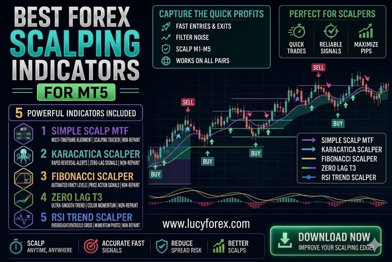 Best Tested and verified scalping indicators for Metatrader5 with download link.